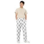 All-over print unisex wide-leg pants - Image 4