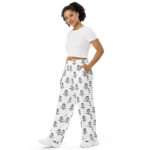 All-over print unisex wide-leg pants - Image 8