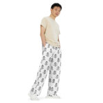All-over print unisex wide-leg pants