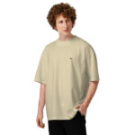 Unisex organic oversized high neck t-shirt - Image 2