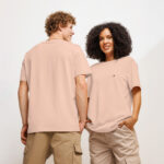 Unisex organic ribbed neck t-shirt - Image 3