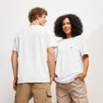 Unisex organic ribbed neck t-shirt - Image 6